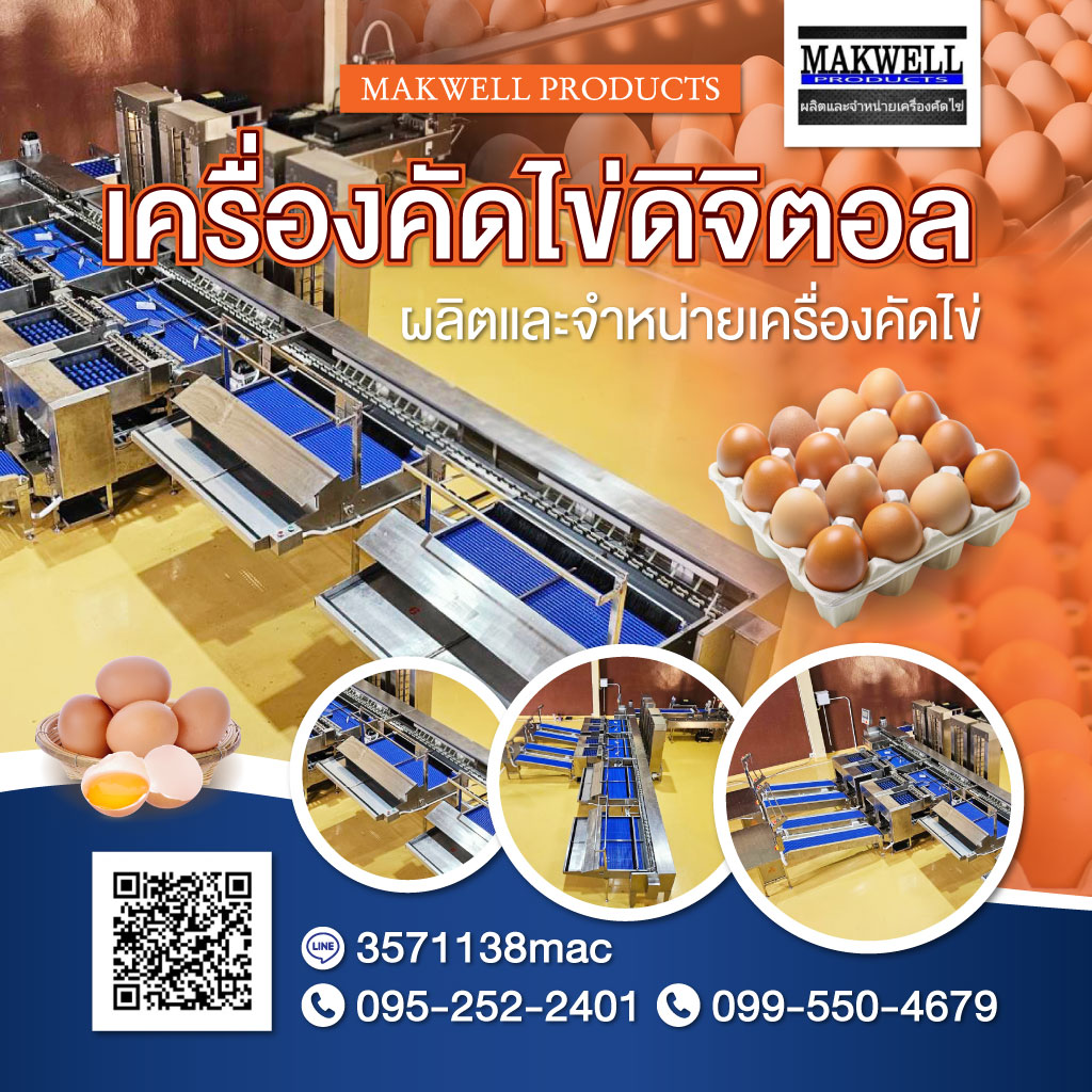 โรงงานผลิตเครื่องคัดไข่ - มาค เวลล์ โพรดักส์
